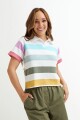 Remera polo MULTICOLOR