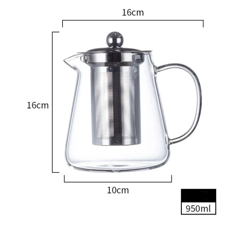 Tetera De Vidrio Con Infusor 950ML Tetera De Vidrio Con Infusor 950ML