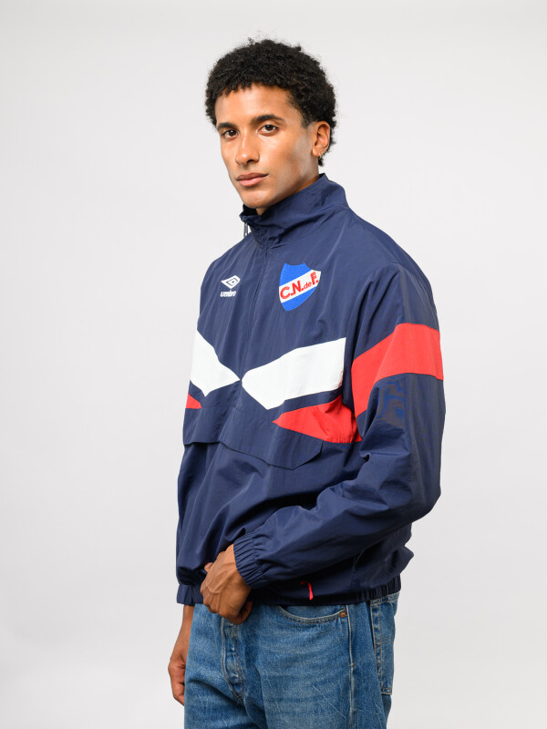 Buzo Medio Cierre Frostbite Nacional Hombre Azul Marino, Rojo, Blanco