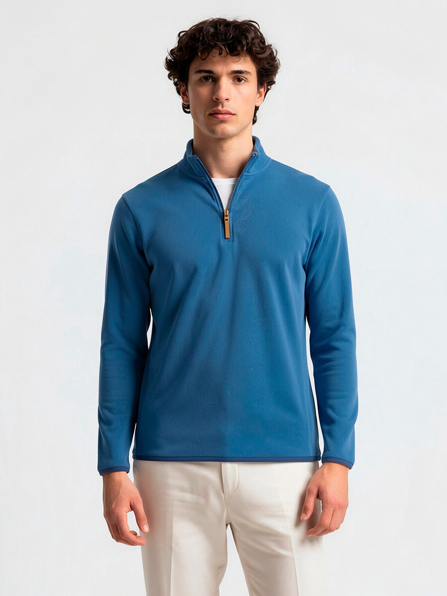 SWEATER BOTTI OUTLET - Azul 