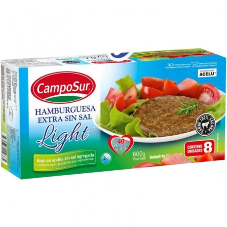HAMBURGUESA CAMPOSUR PARRILLERA LIGHT X12 HAMBURGUESA CAMPOSUR PARRILLERA LIGHT X12