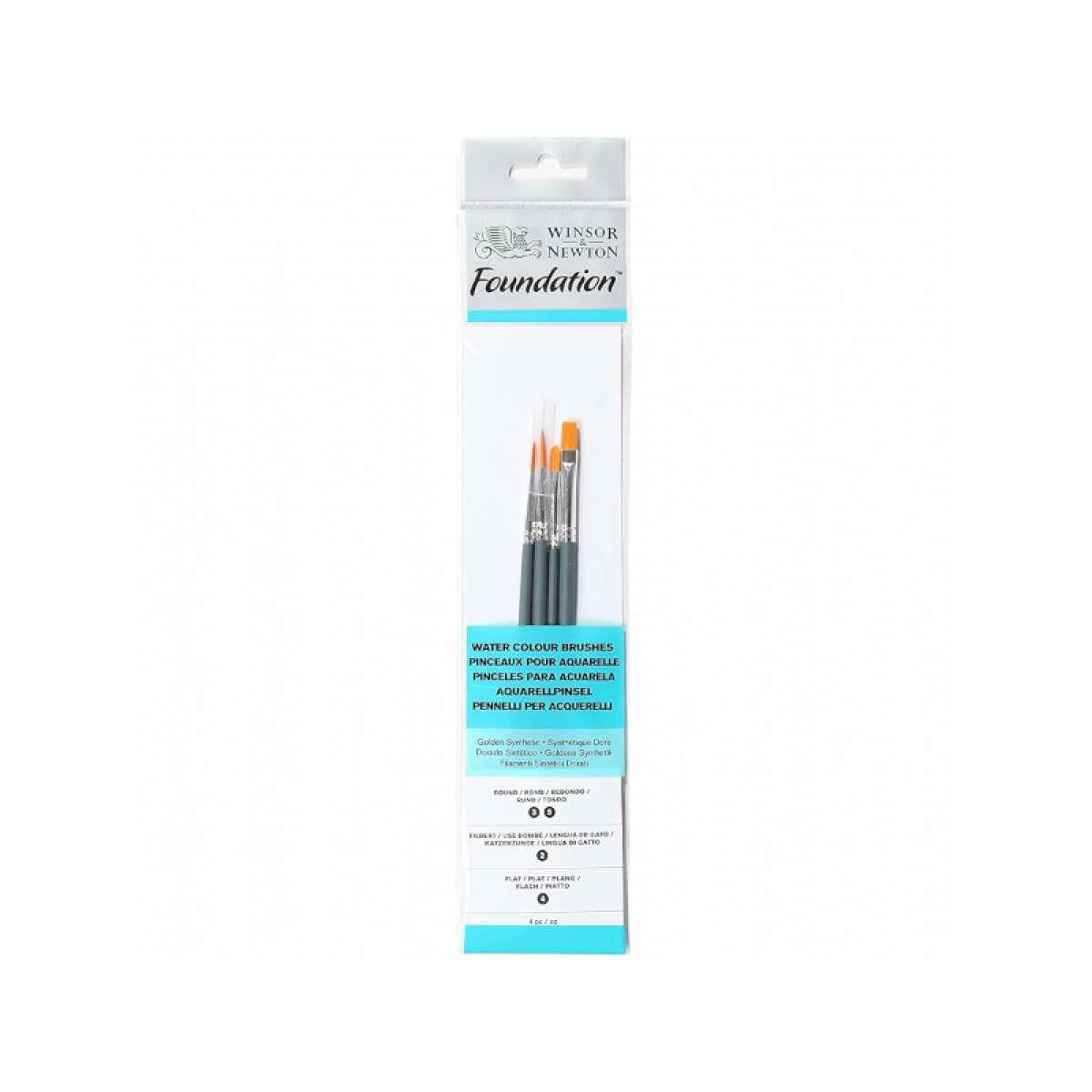 Set pinceles para Acuarela - Winsor & Newton - N. 3, 5, 2 y 4 