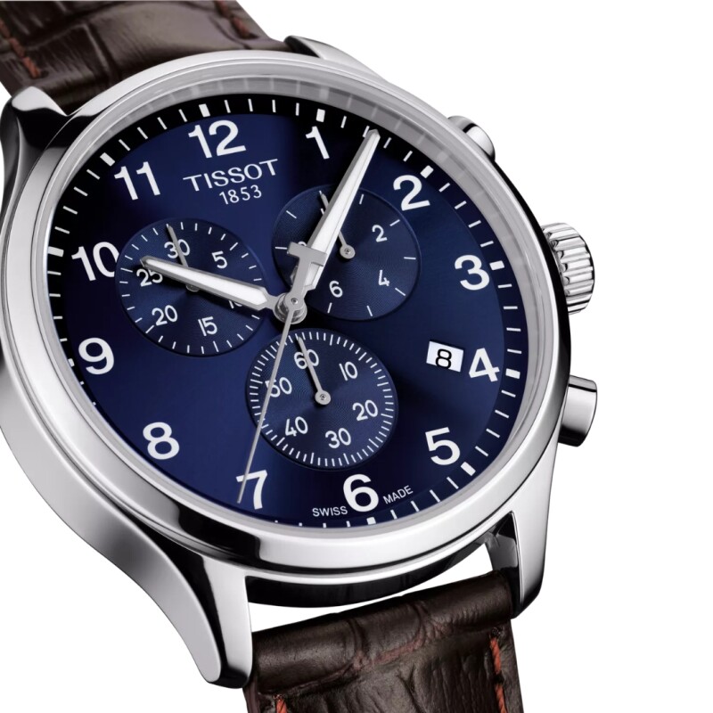 Reloj Tissot T1166171604700 para hombre con correa de cuero Azul