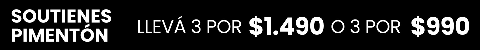 Soutienes 3 x 1490+990