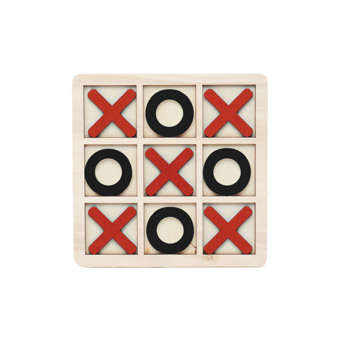 Juego de mesa TATETI XXL - Negro Y Rojo 