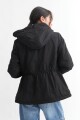 Campera con cierres NEGRO