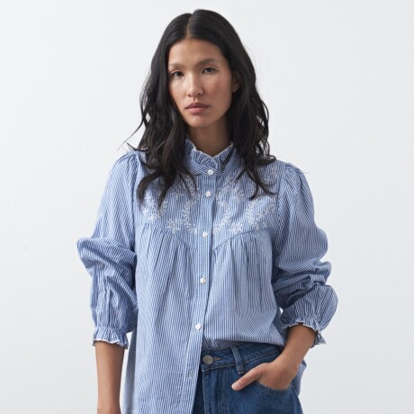 CAMISA FIRA Blanco/Azul