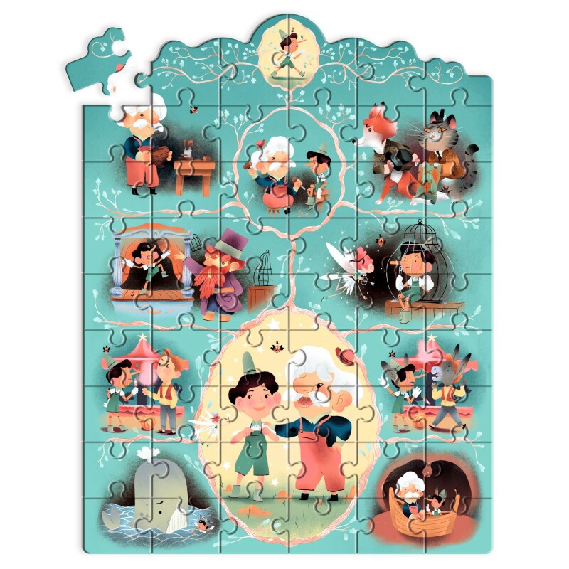 Puzzle Story 38x50cm 54 Pcs Pinocho