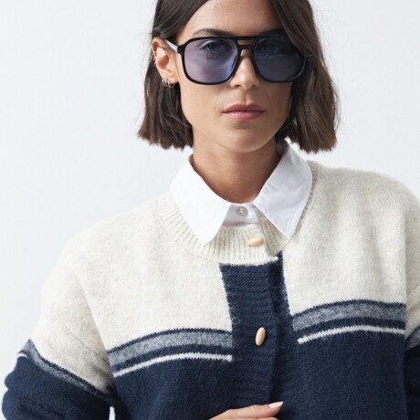 CARDIGAN RABBIT Azul Marino