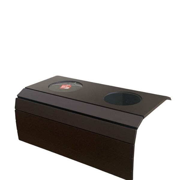 BANDEJA PARA SOFA CON POSAVASOS - TABACO BANDEJA PARA SOFA CON POSAVASOS - TABACO