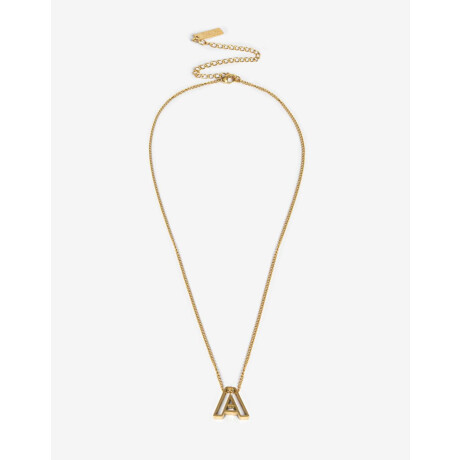 Cadena Corta con Dije Metal Dorado