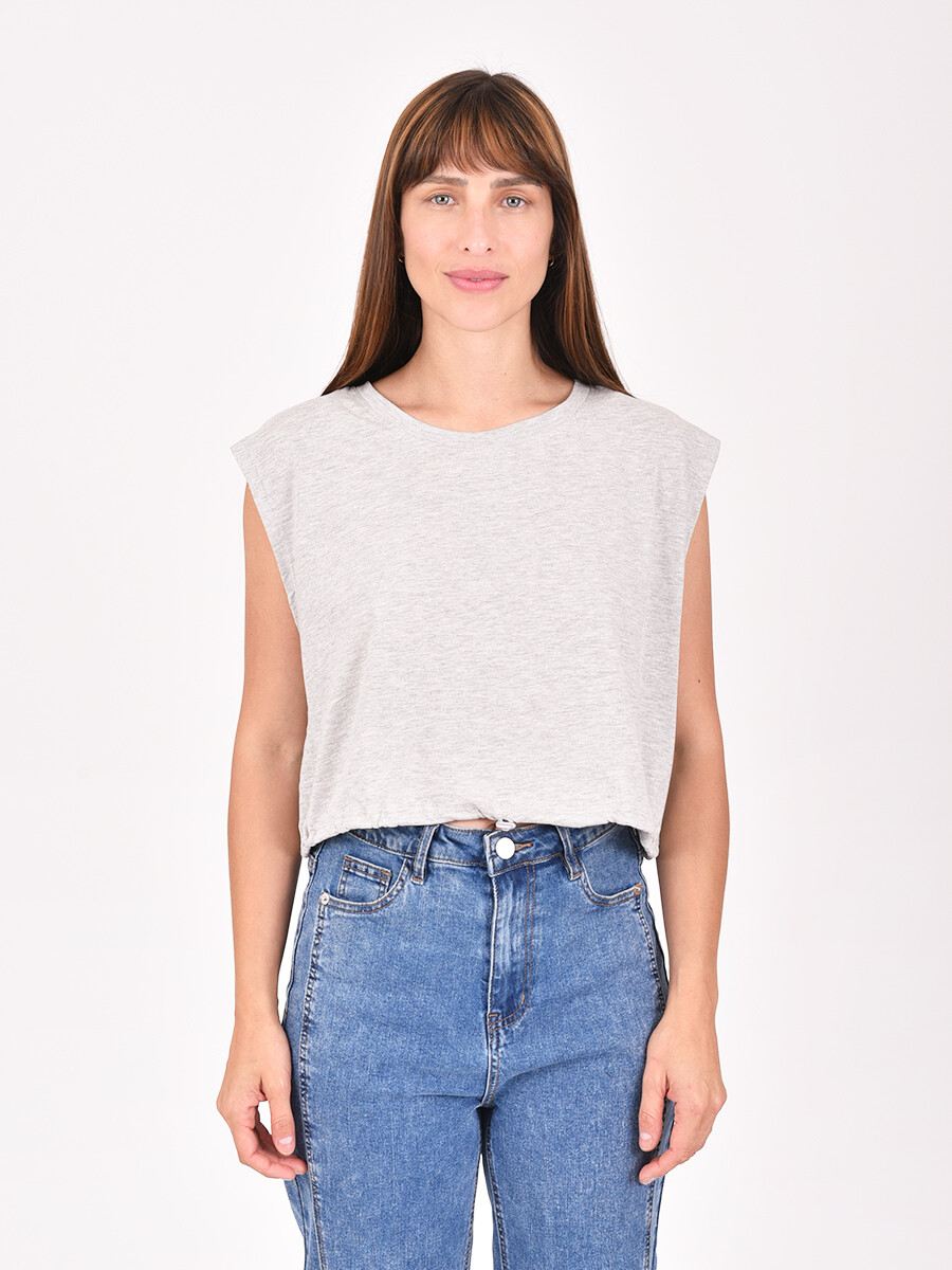 REMERA ANETO - GRIS MELANGE C 