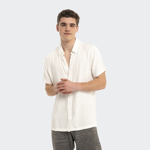 Camisa Reef de Manga Corta Lisa Blanco