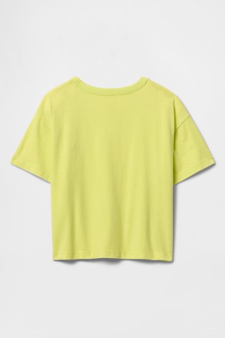Remera Washed Toddler Niño Limon