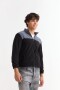 Campera de polar con corderito NEGRO