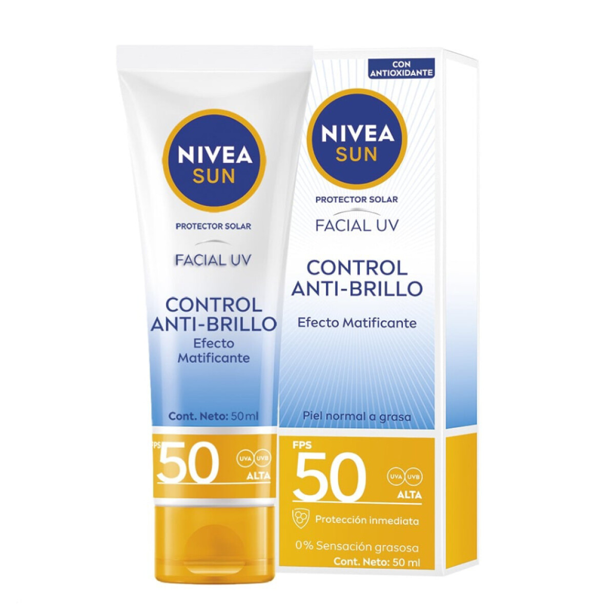 Protector Solar Facial Nivea Shine Control FPS50 50ml 