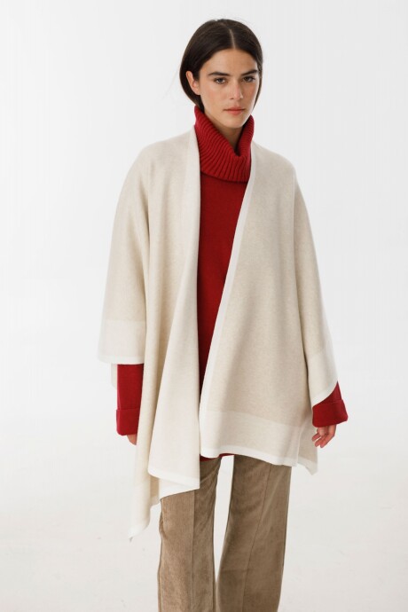 Ruana Line Beige/Crudo