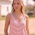 Blusa Casual. Rayas Rosa