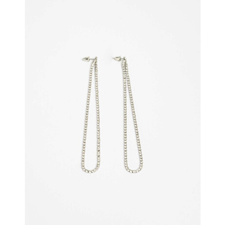 Aros Colgantes Largos Strass Cristal