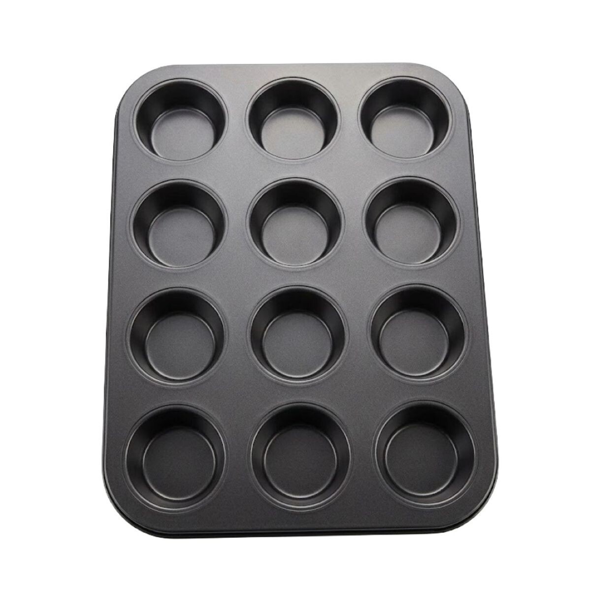 MOLDE METAL C/12 DIV P/CUPCAKE 