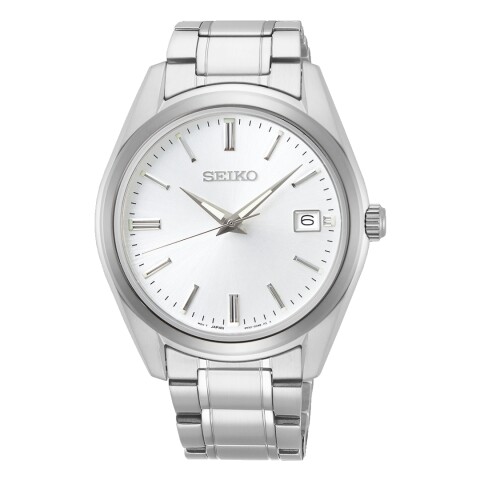 Reloj Seiko SUR307P1 para hombre con correa de acero Plateado