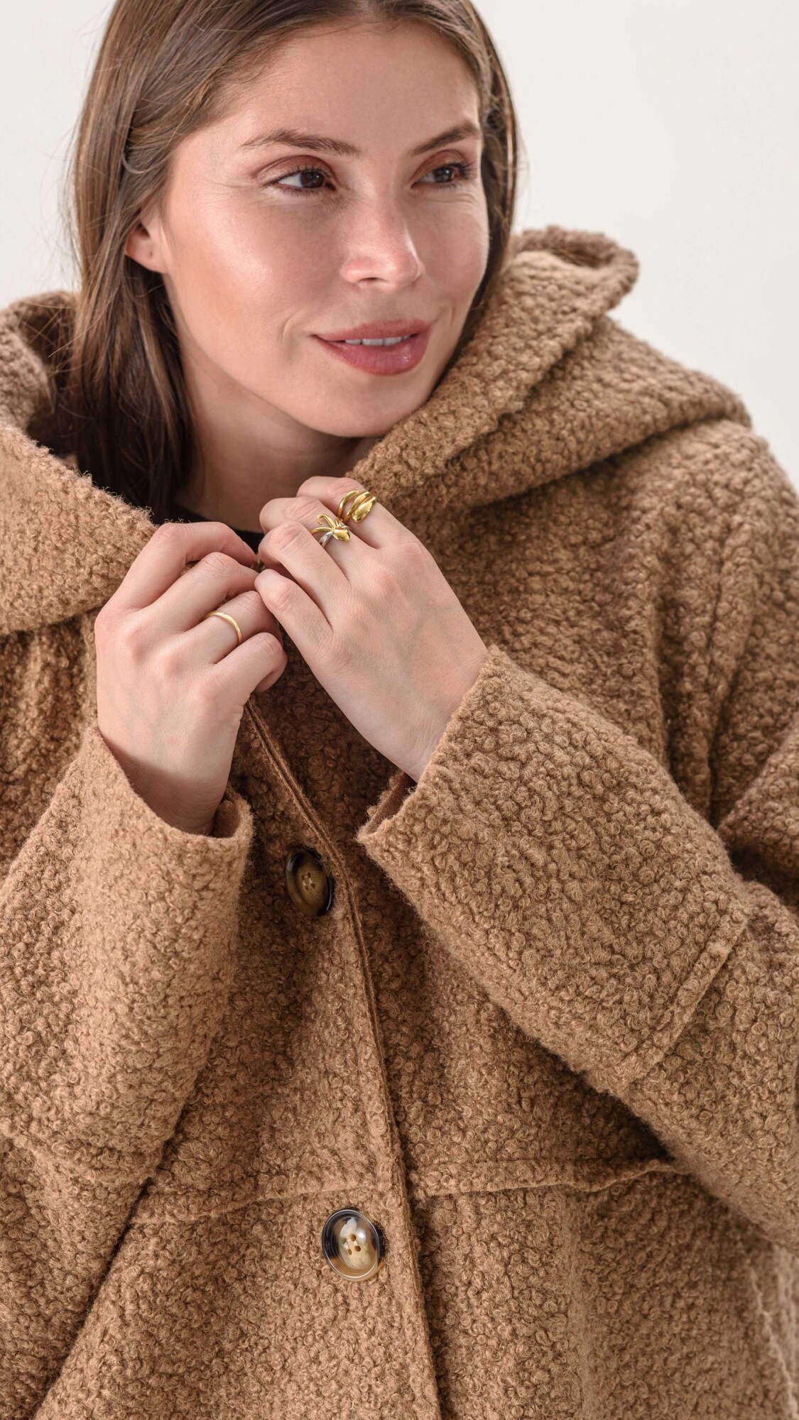 Chaqueta Oliva Marfil