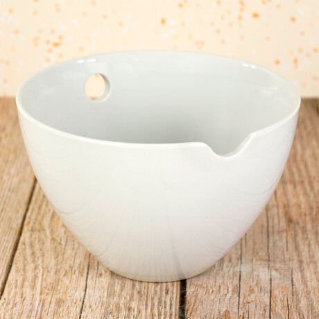 Bowl de ceramica con orificio para palitos chinos Bowl de ceramica con orificio para palitos chinos