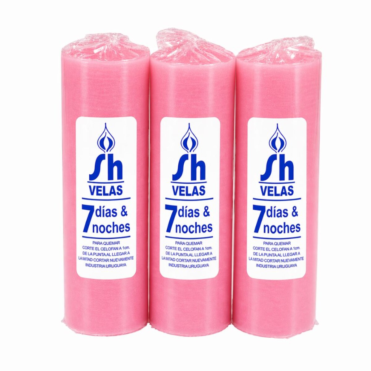 VELON 7 DIAS / 7 NOCHES LISO X12 - Rosado 