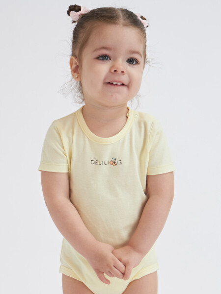 Body estampado Estampado Deliciuos - Amarillo