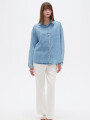 Campera Hira Azul Grisaceo