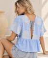Blusa Ariana celeste