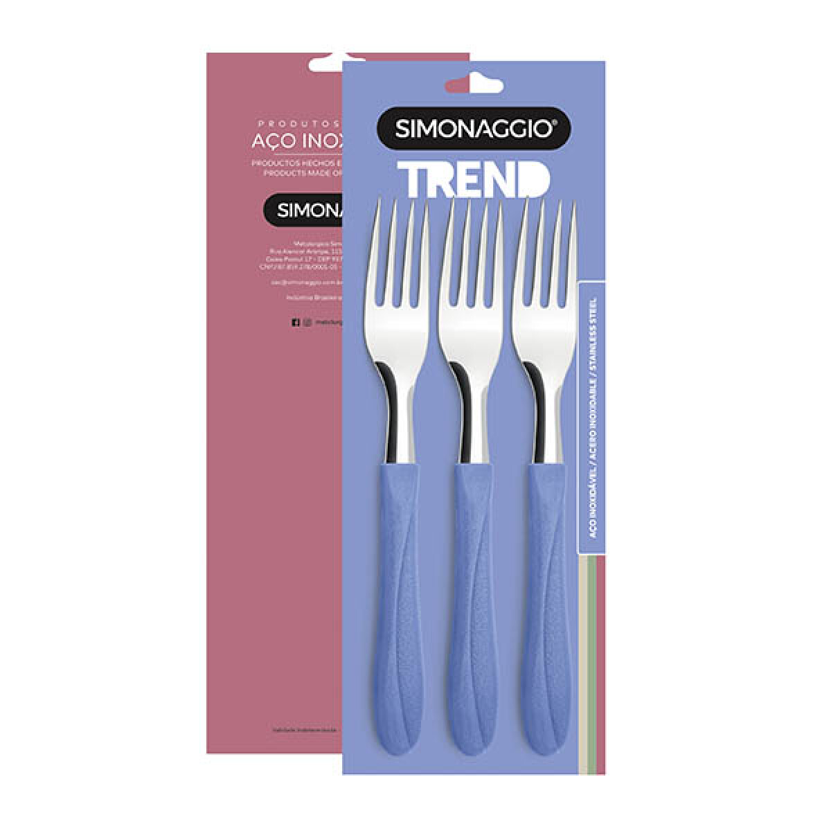 Set X3 Tenedores Trend de Simonaggio - AZUL 