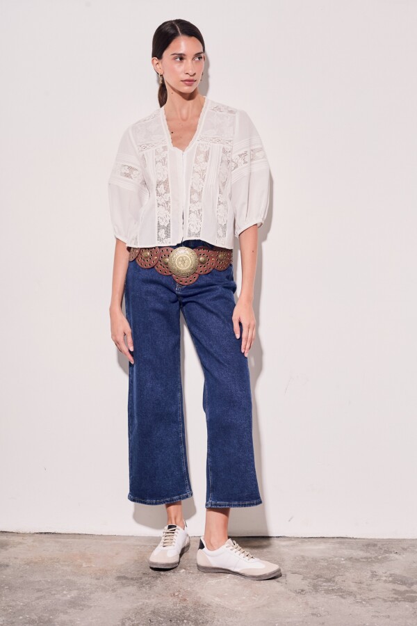 Blusa Boho Nacar