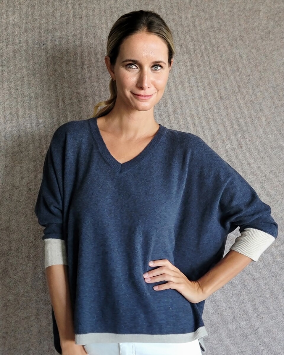 Sweater Made - Azul Marino - Arena 