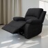 Sofá Sillón Poltrona Reclinable Masajeador Electrico Color Negro Tela