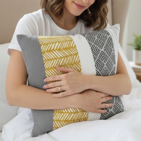 Almohadón Decorativo 45x45 cm - Figuras 01 – Cojín Suave para Cama y Living Almohadón Decorativo 45x45 cm - Figuras 01 – Cojín Suave para Cama y Living