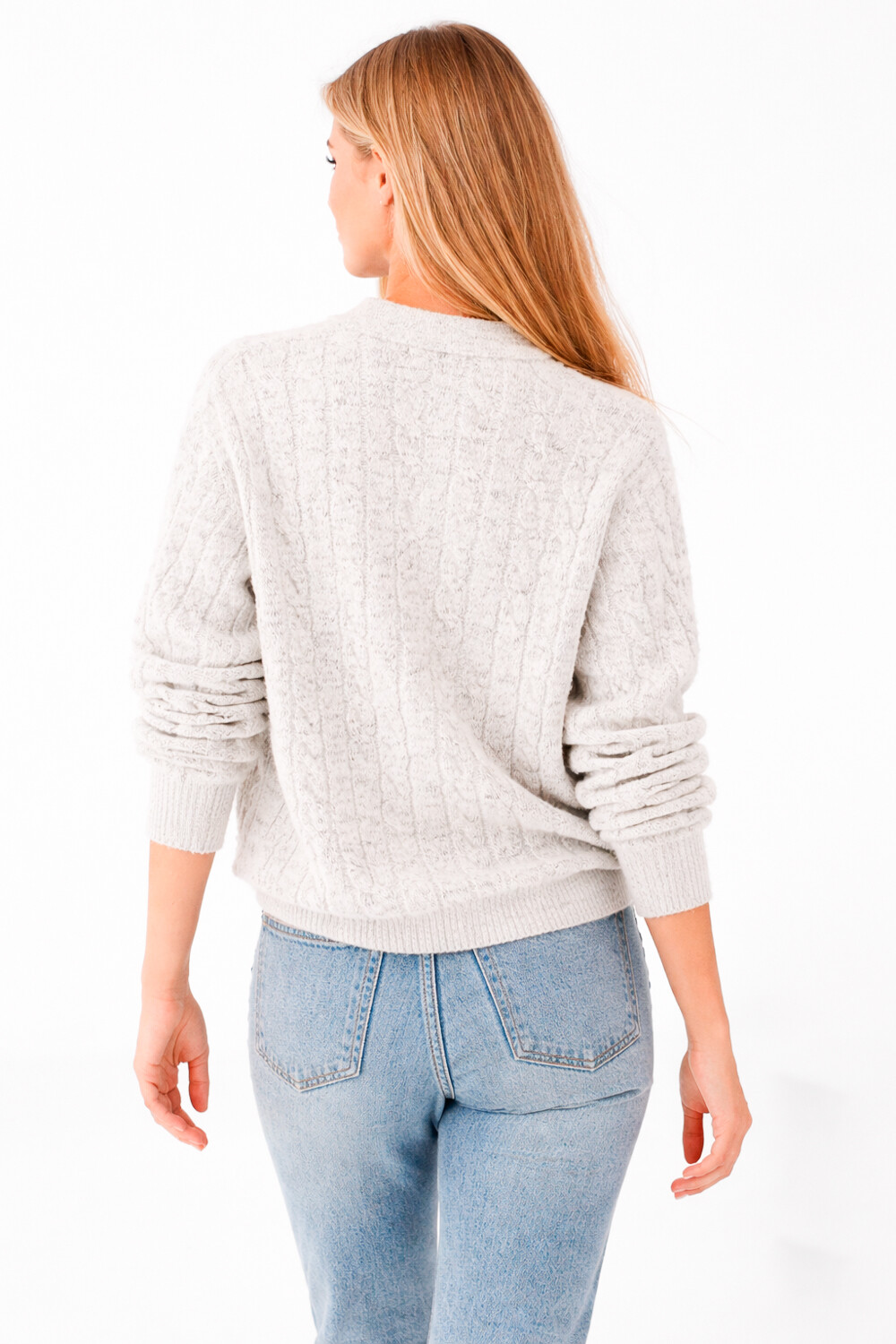 Sweater Polox Gris Melange Medio