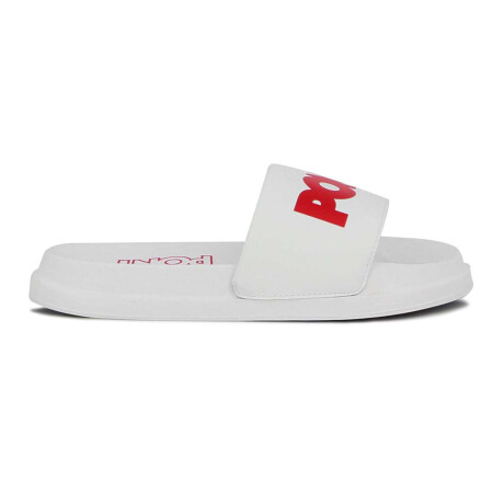 Pony Chancletas Brooklyn C/Logo Blanco-Rojo