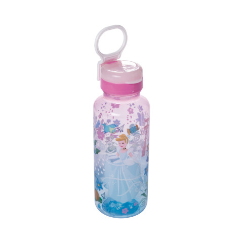 Botella Plática Relieve Princesas Disney 600 ml Cenicienta