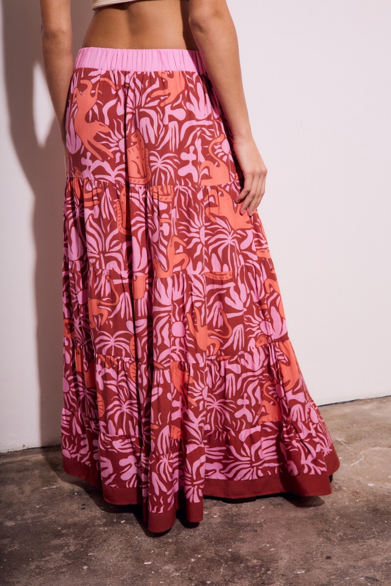 Falda Estampada Multi