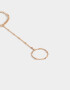 Pulseras Flexibles Pulsera Flexible Con Anillo Unido - Dorado