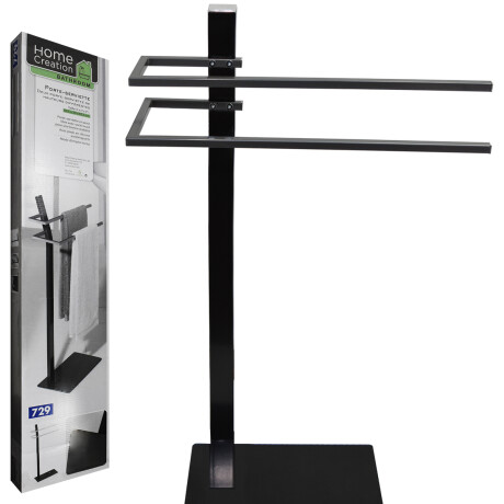TOALLERO DOBLE METAL C/PIE CUADRADO 50.5X20X85.5CM CAJA (729) 23663 TOALLERO DOBLE METAL C/PIE CUADRADO 50.5X20X85.5CM CAJA (729) 23663