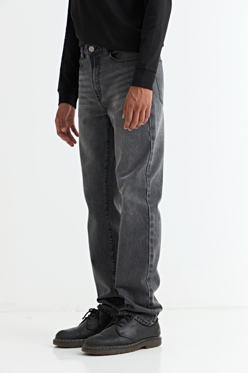 Jean straight full length GRIS OSCURO