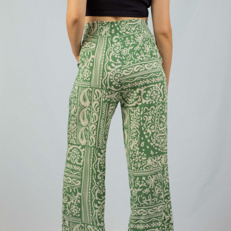 Palazo Garabatos Wanna Green/white