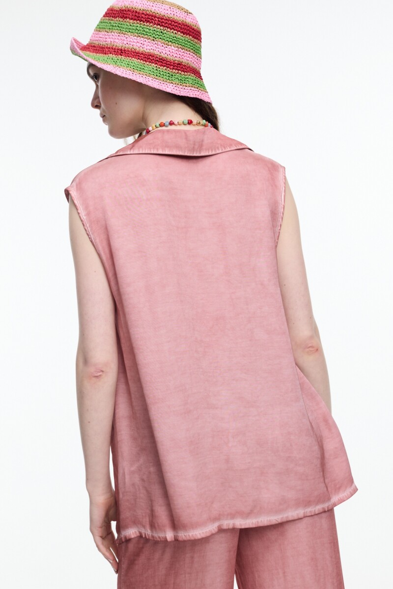 CAMISA IRREGULAR Ladrillo