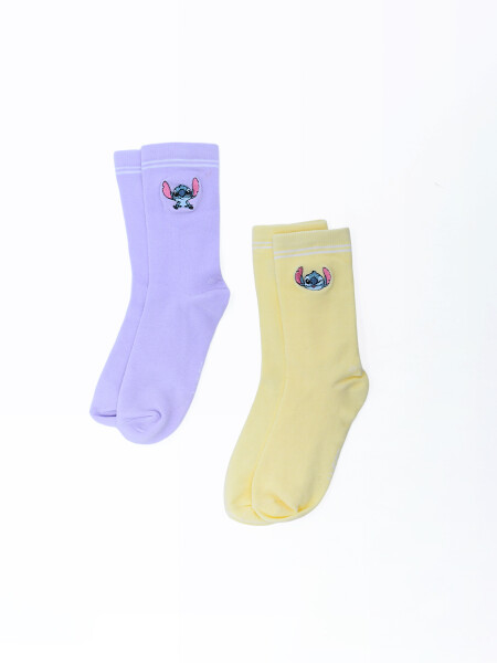 MEDIAS STITCH IN COLORS PACK X 2 VARIANTE 1