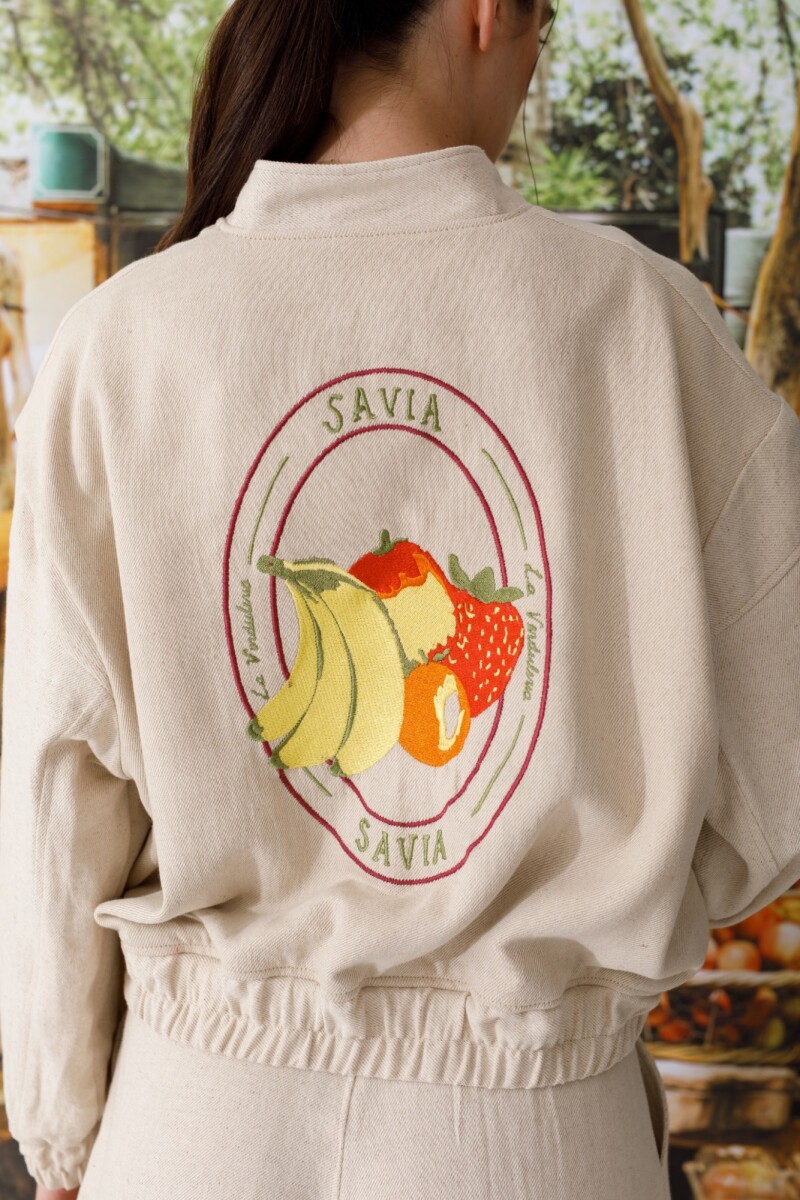 BOMBER PINA Beige Pre Venta