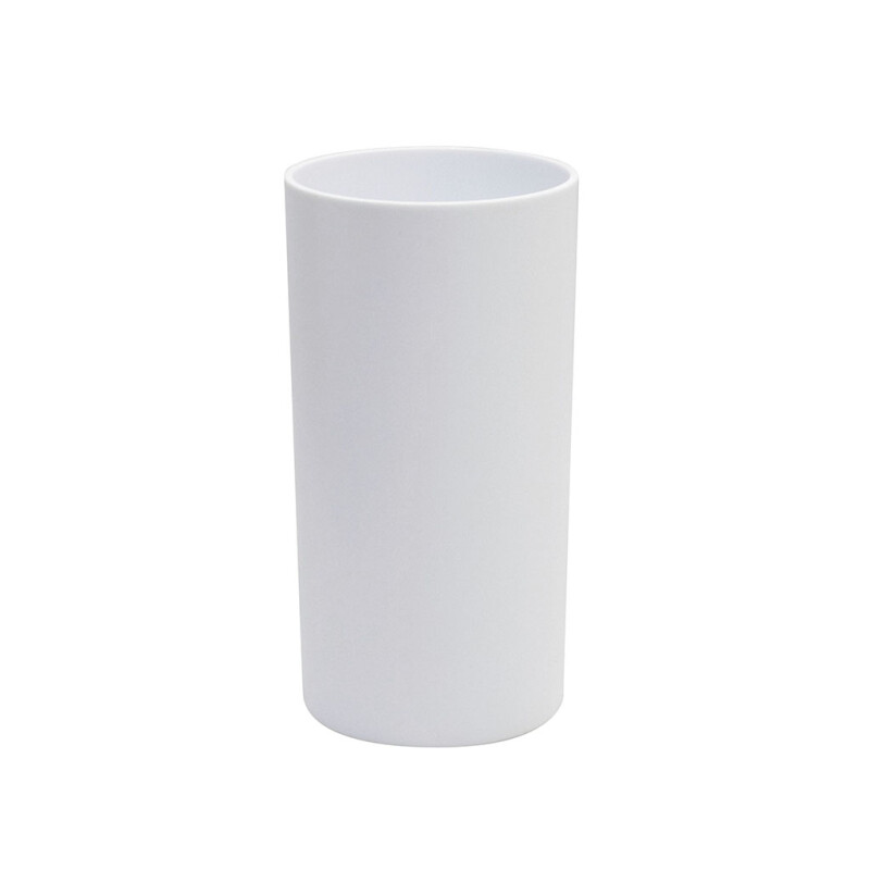 VASO PARA BAÑO PLASTICO BLANCO. D6.7XH13CM VASO PARA BAÑO PLASTICO BLANCO. D6.7XH13CM