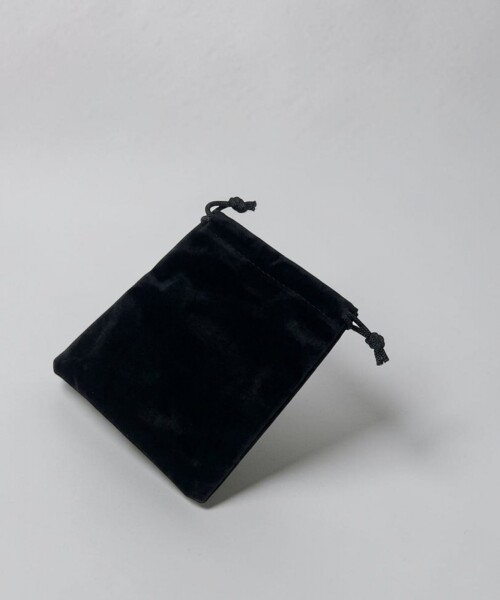 BOLSA DE GAMUZA 10X8 CM NEGRO