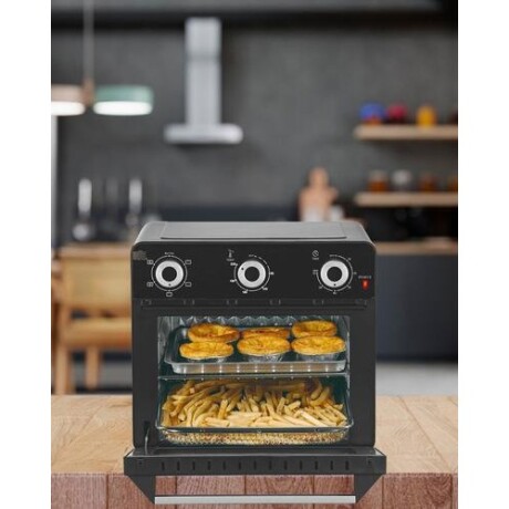 Horno eléctrico Cuori Vezio 20L tecnología Air Fryer Grill y convector Negro